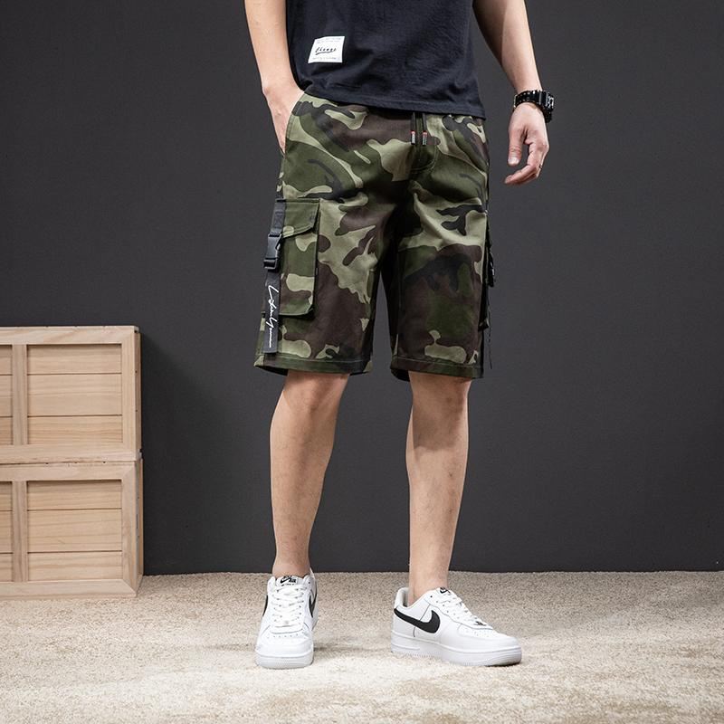 Klassieke Camouflage Elastische Stijl Short Korte Broeken Heren