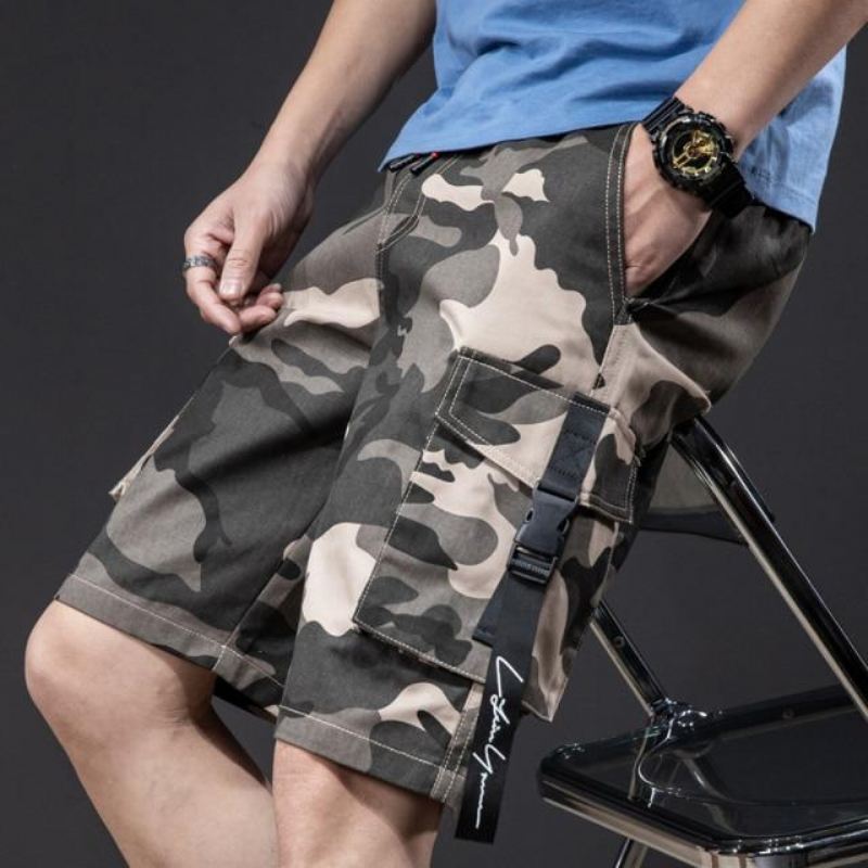 Klassieke Camouflage Elastische Stijl Short Korte Broeken Heren