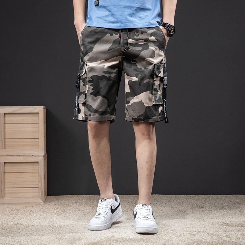 Klassieke Camouflage Elastische Stijl Short Korte Broeken Heren