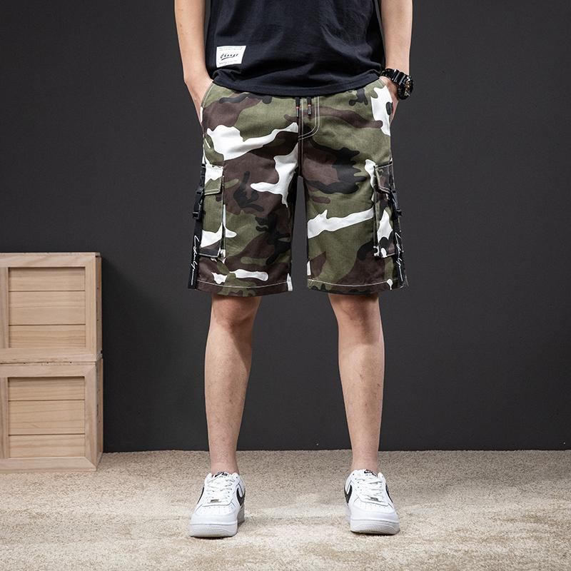 Klassieke Camouflage Elastische Stijl Short Korte Broeken Heren