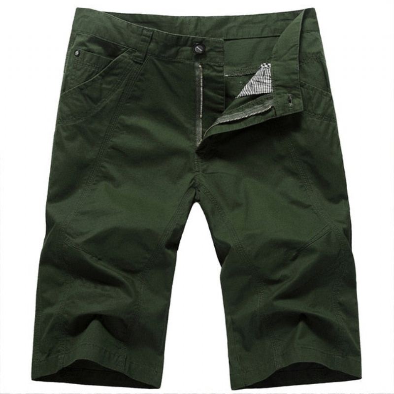 Korte Broeken Cargoshorts Met Militaire Camouflage Voor Heren