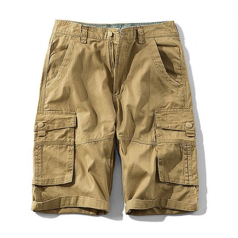 Korte Broeken Cargoshorts Met Militaire Camouflage Voor Heren