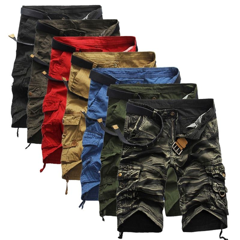 Korte Broeken Comfortabele Camo Cargo-short Voor Heren