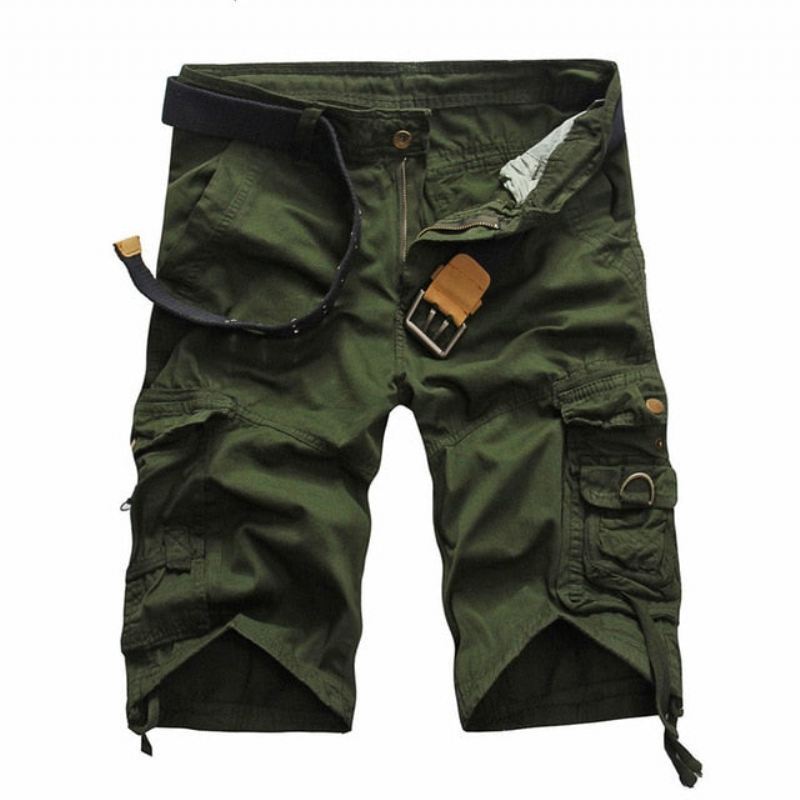 Korte Broeken Comfortabele Camo Cargo-short Voor Heren