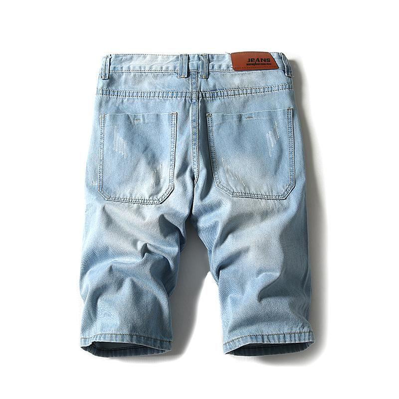 Korte Broeken Lichte Jeansshorts Voor Heren