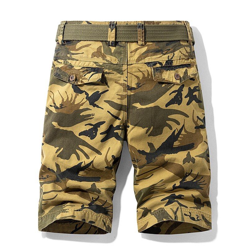 Mode Katoenen Camouflage Shorts Heren