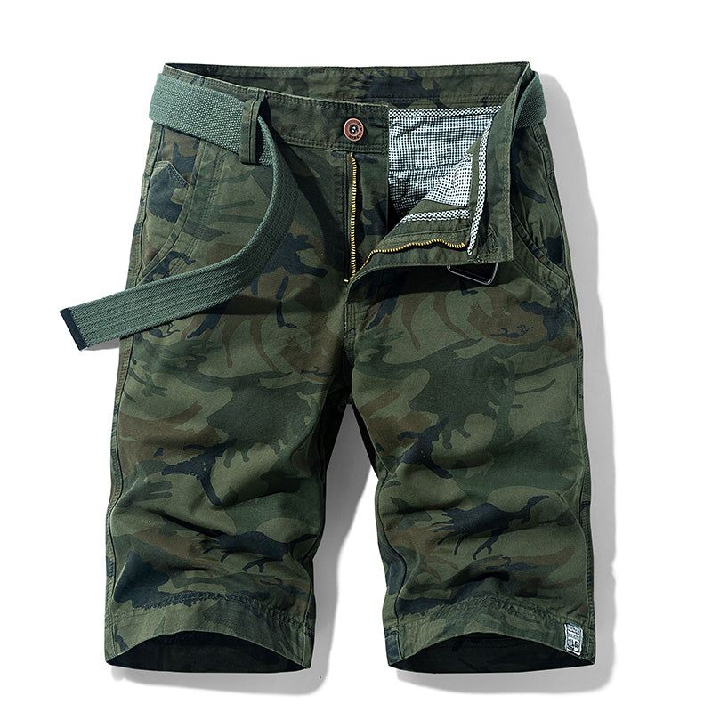 Mode Katoenen Camouflage Shorts Heren