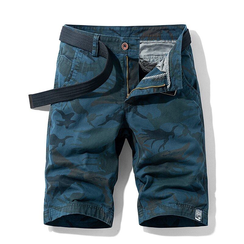 Mode Katoenen Camouflage Shorts Heren