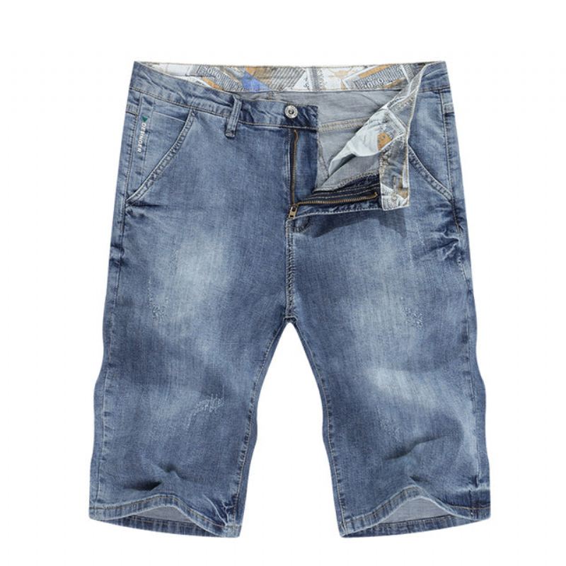 Slim-fit Zomerjeansshort Korte Broeken Heren