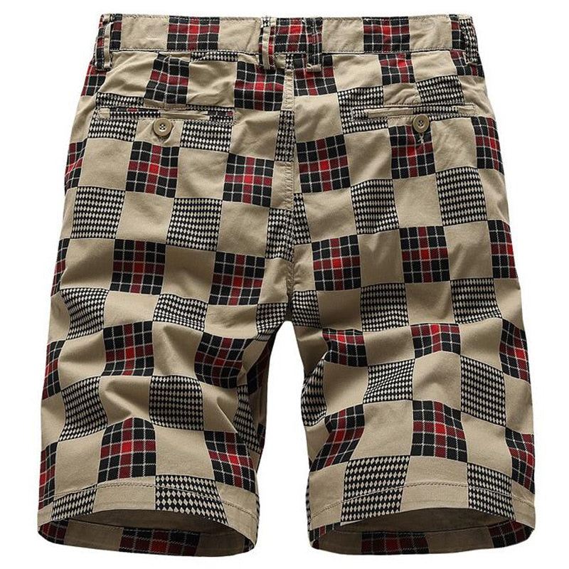 Zomer Bermuda Rechte Plaid Rits Short Korte Broeken Heren