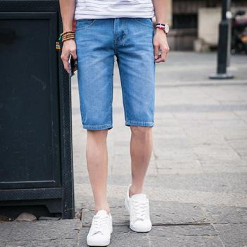 Zomer Denim Jeans Shorts Heren