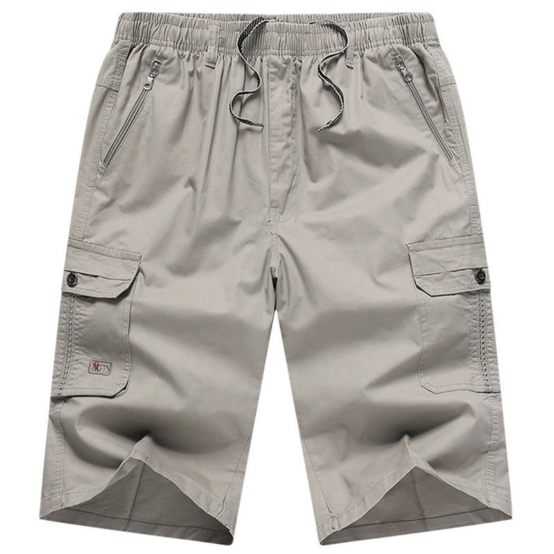 Zomer Knielange Leger Cargo Shorts Heren