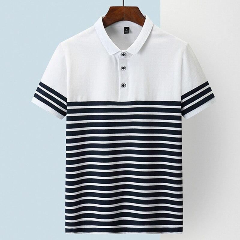 Heren Gestreept Poloshirt