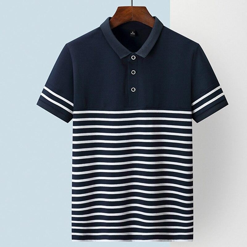 Heren Gestreept Poloshirt