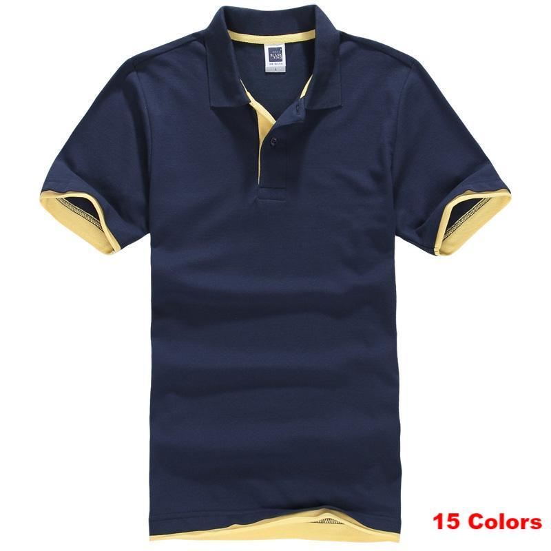 Heren Poloshirts Designer Effen Katoenen Poloshirt 15 Kleuren