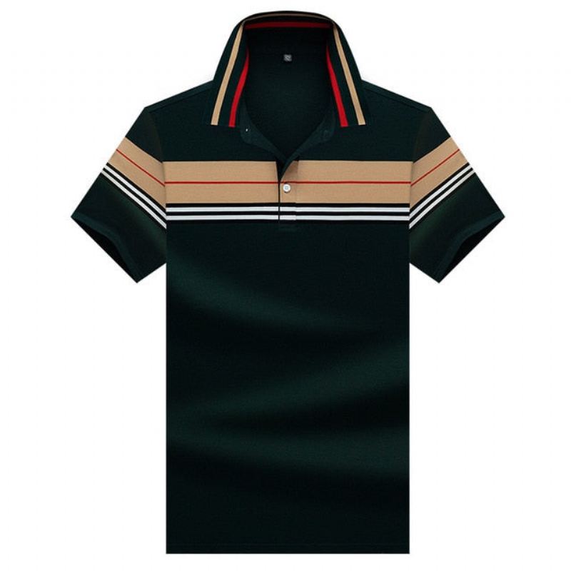 Heren Poloshirts Designer Geborduurd Katoenen Zakelijk Poloshirt