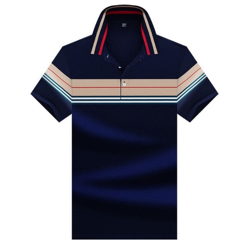 Heren Poloshirts Designer Geborduurd Katoenen Zakelijk Poloshirt