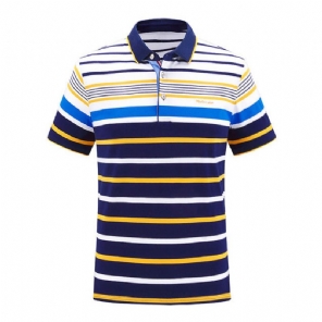 Heren Poloshirts Gek Zomers Gestreept Poloshirt