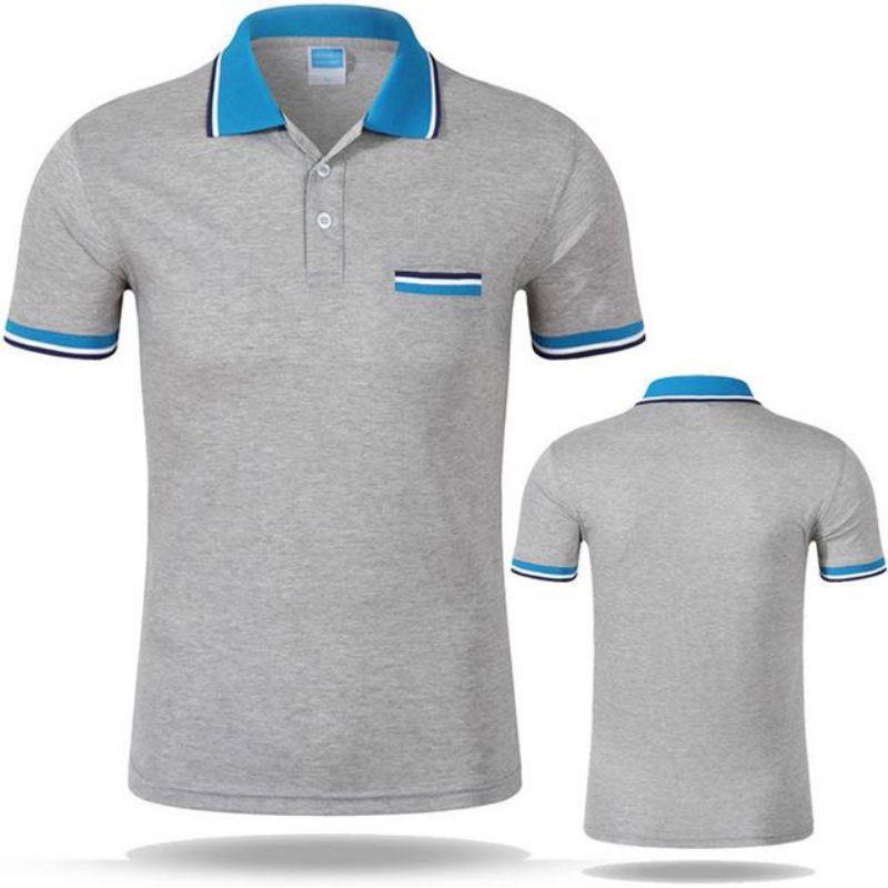 Heren Poloshirts Katoenen Casual Ademend Poloshirt