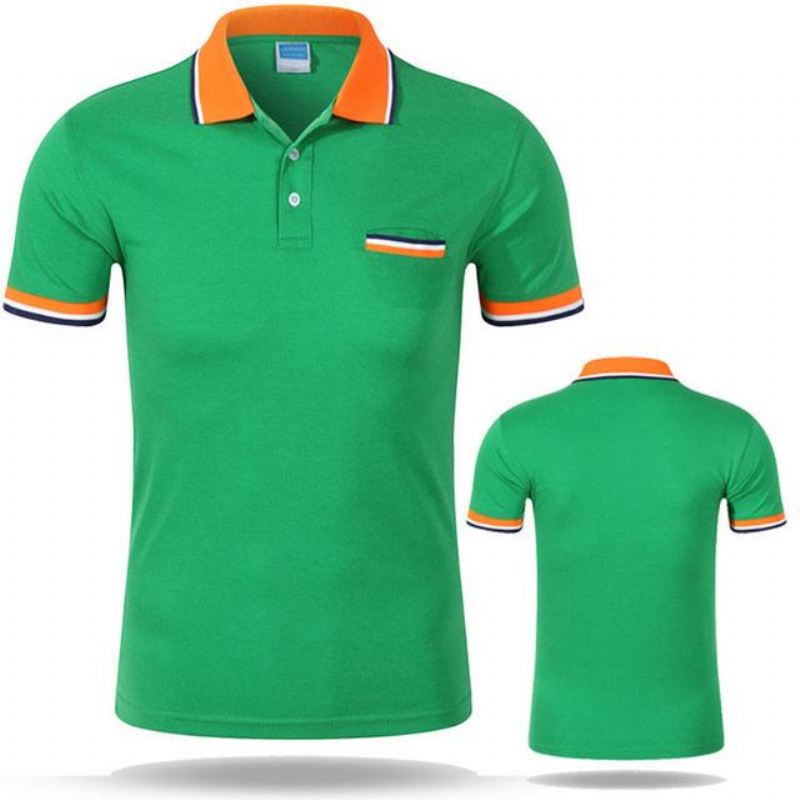 Heren Poloshirts Katoenen Casual Ademend Poloshirt