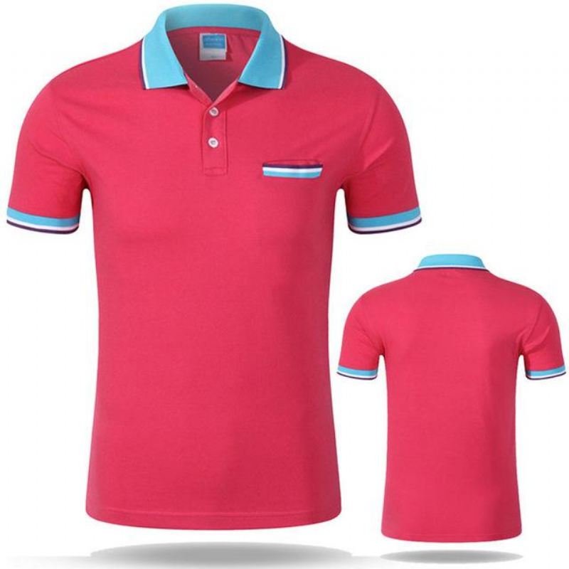 Heren Poloshirts Katoenen Casual Ademend Poloshirt