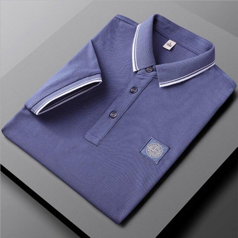 Heren Poloshirts Katoenen Poloshirt Met Korte Mouwen