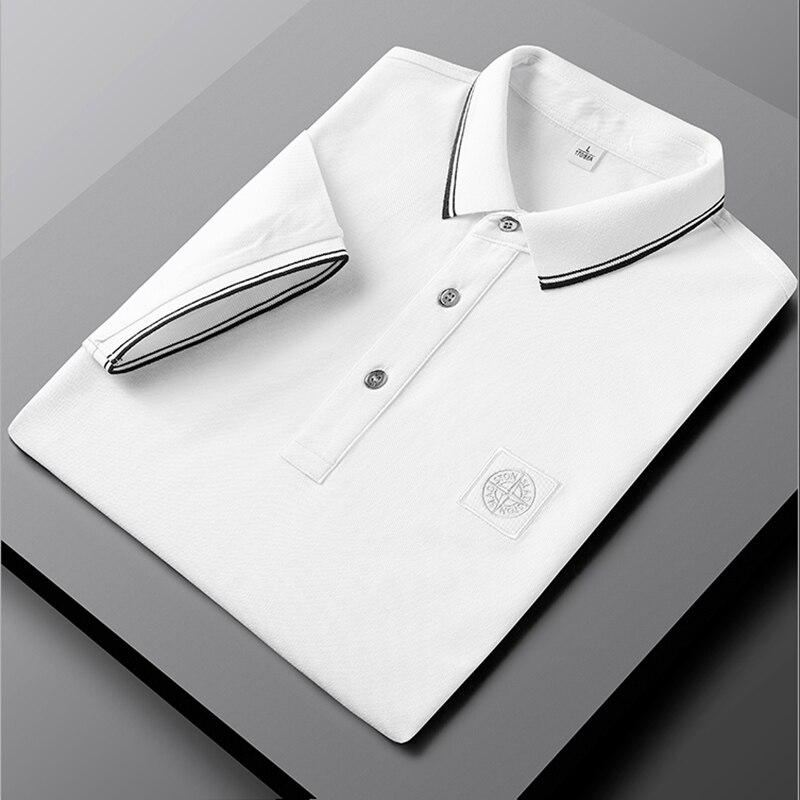 Heren Poloshirts Katoenen Poloshirt Met Korte Mouwen