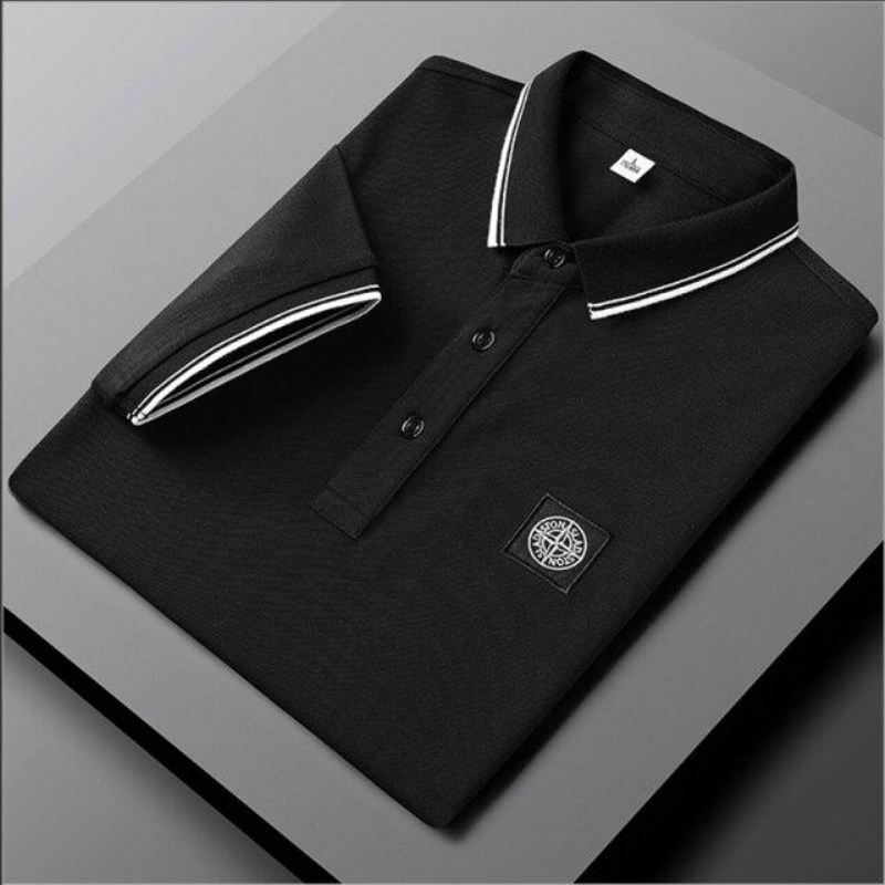 Heren Poloshirts Katoenen Poloshirt Met Korte Mouwen