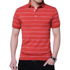 Heren Poloshirts Merk Zomer Gestript Poloshirt