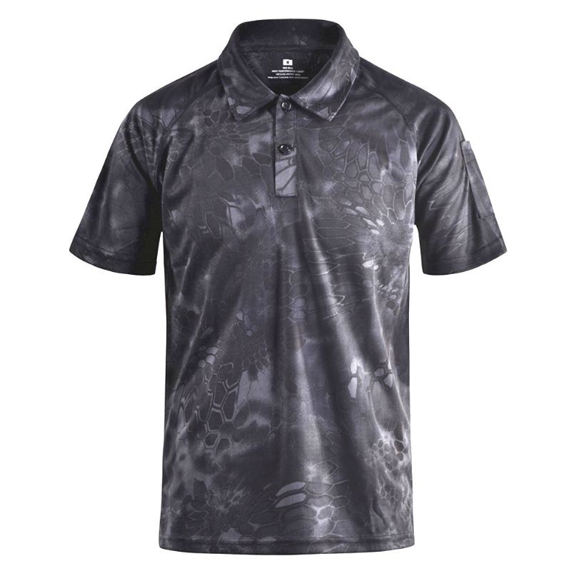 Heren Poloshirts Typhon Multicam Sneldrogend Tactisch Camouflagepoloshirt