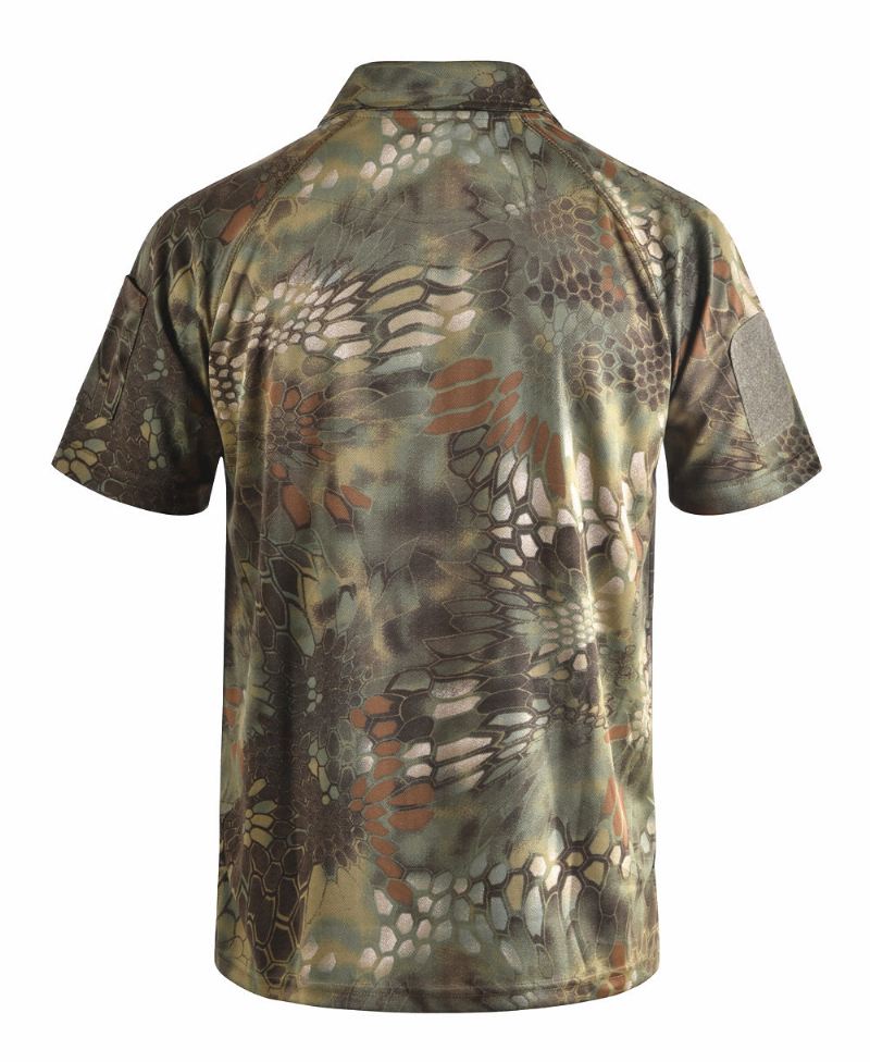 Heren Poloshirts Typhon Multicam Sneldrogend Tactisch Camouflagepoloshirt