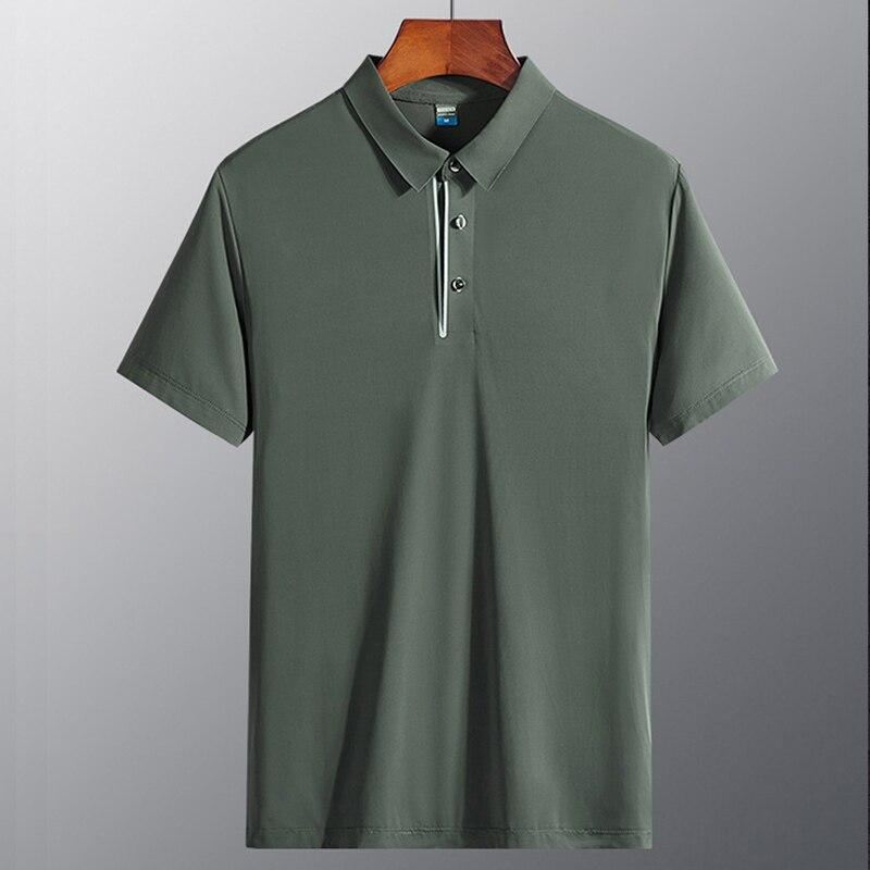 Heren Poloshirts V-hals Bamboe Sport Poloshirt