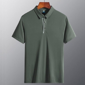 Heren Poloshirts V-hals Bamboe Sport Poloshirt