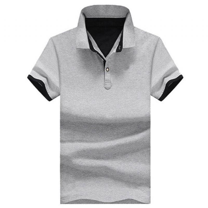 Heren Poloshirts Zakelijk Casual Katoenen Poloshirt