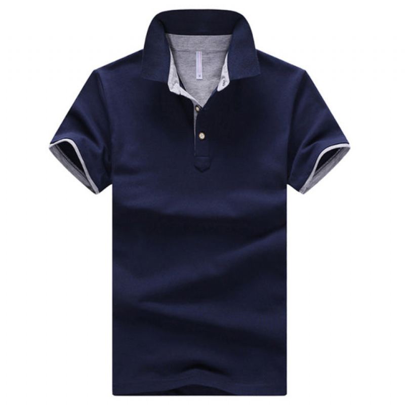 Heren Poloshirts Zakelijk Casual Katoenen Poloshirt