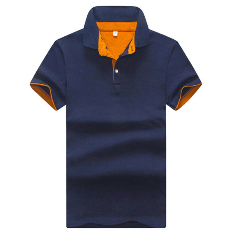 Heren Poloshirts Zakelijk Casual Katoenen Poloshirt