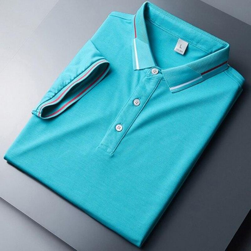 Heren Poloshirts Zomer Poloshirt Met Korte Mouwen Casual Poloshirt