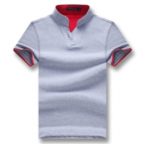 Heren Poloshirts Zomer Poloshirt Met Korte Mouwen En Omgeslagen Kraag