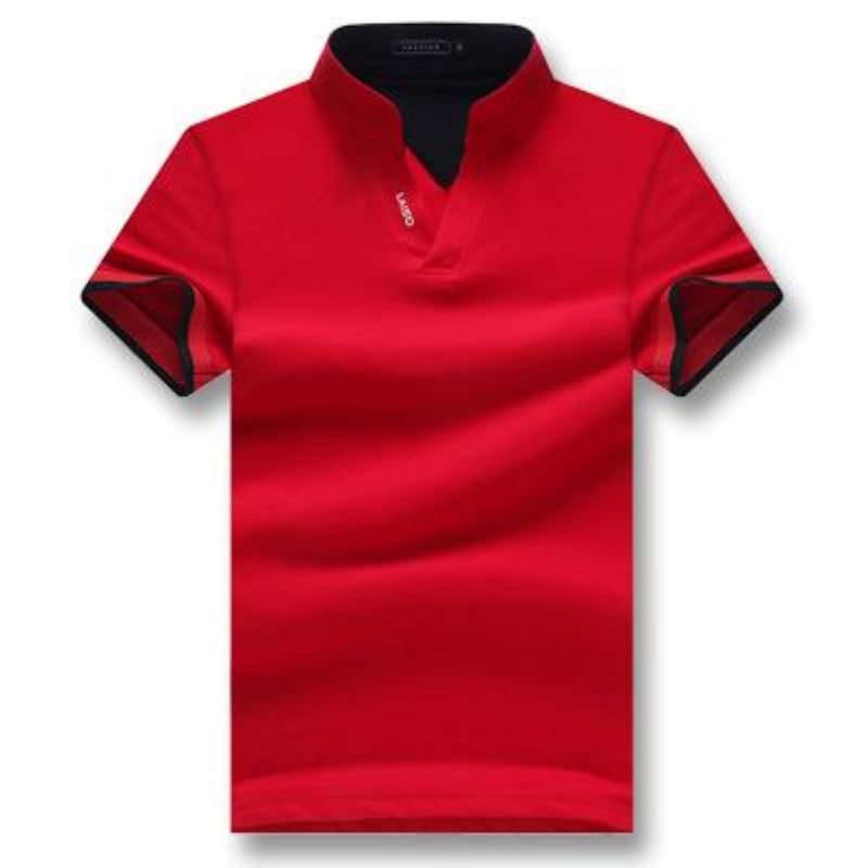 Heren Poloshirts Zomer Poloshirt Met Korte Mouwen En Omgeslagen Kraag