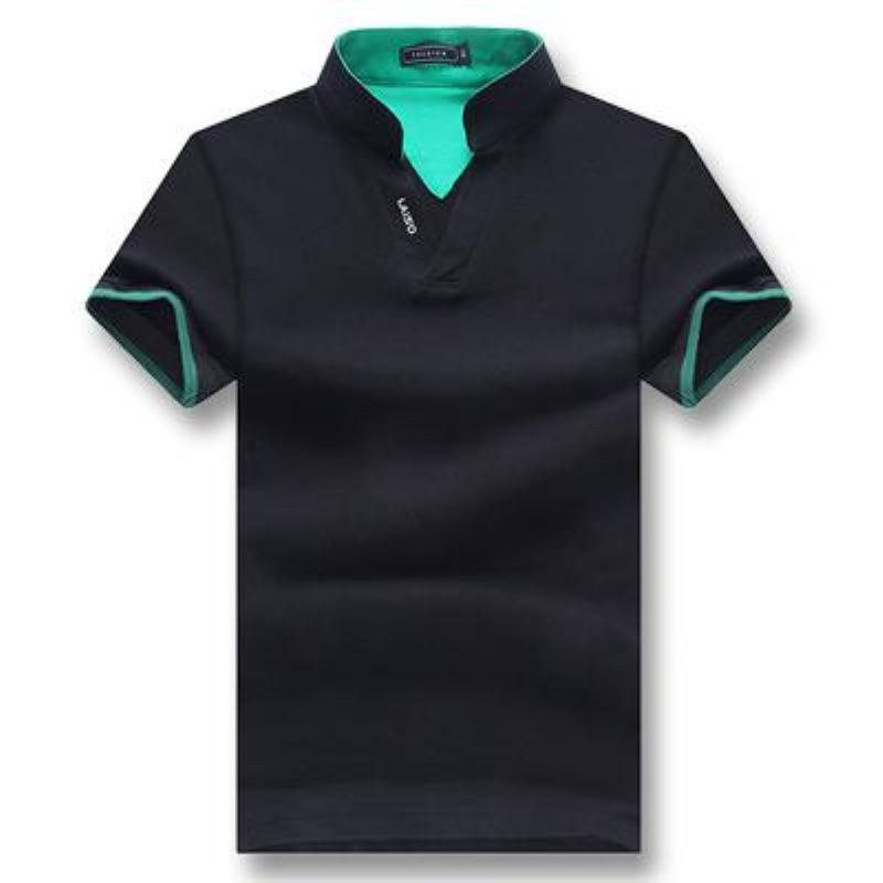 Heren Poloshirts Zomer Poloshirt Met Korte Mouwen En Omgeslagen Kraag