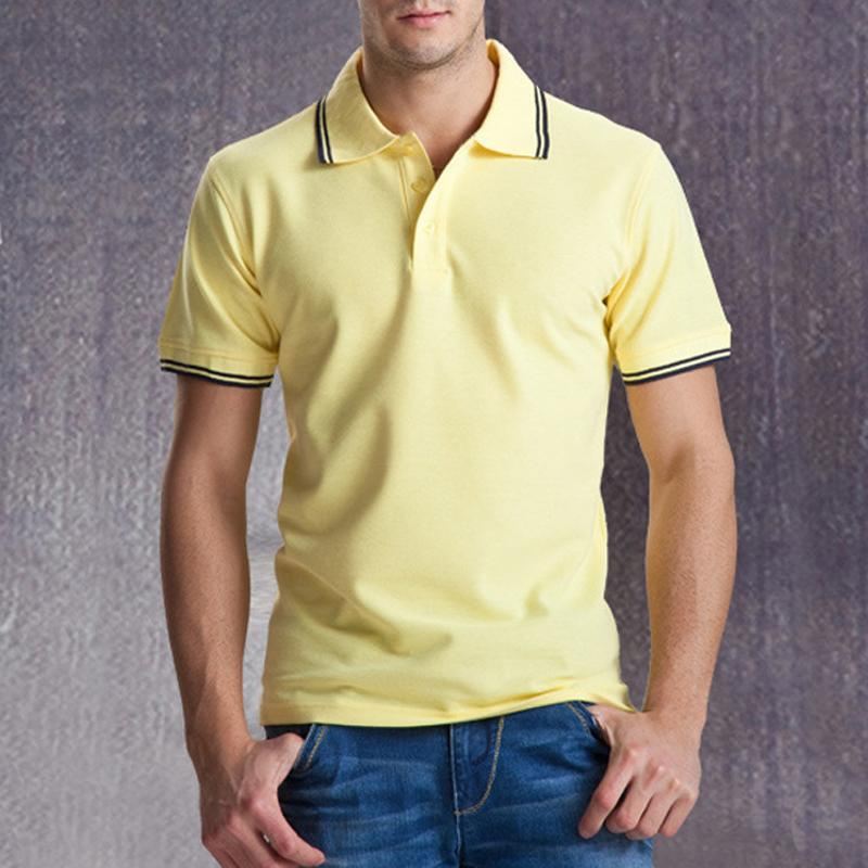 Poloshirts Heren Effen Casual Poloshirt