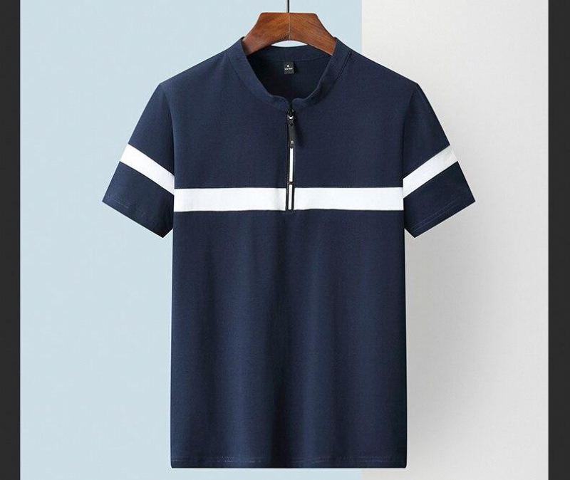 Poloshirts Heren Poloshirt Met Patchwork Borstlijn