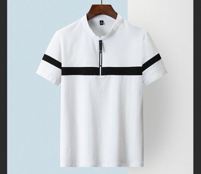 Poloshirts Heren Poloshirt Met Patchwork Borstlijn